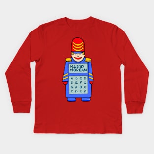 Illustration of Major Morgan Kids Long Sleeve T-Shirt